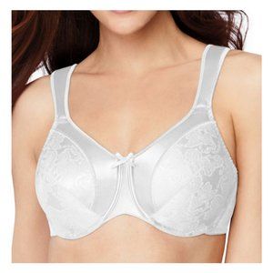 Bali Satin Tracings Underwire Bra Size 46D